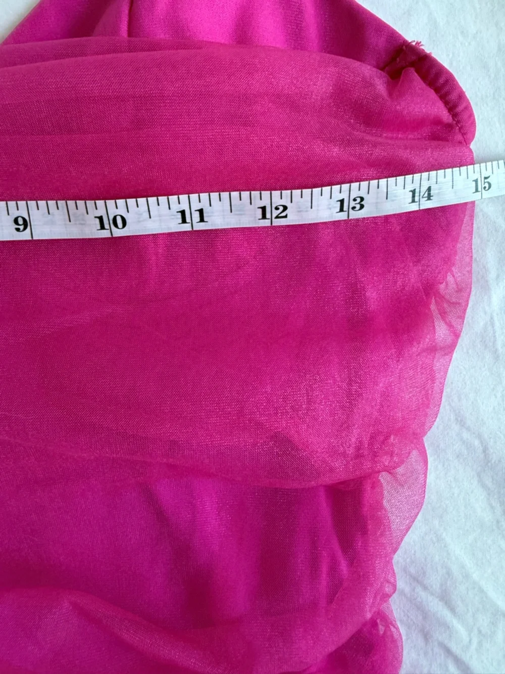 Superdown Pink Ruched Mesh Mini Dress Size M Bodycon Party Club - Picture 8 of 9